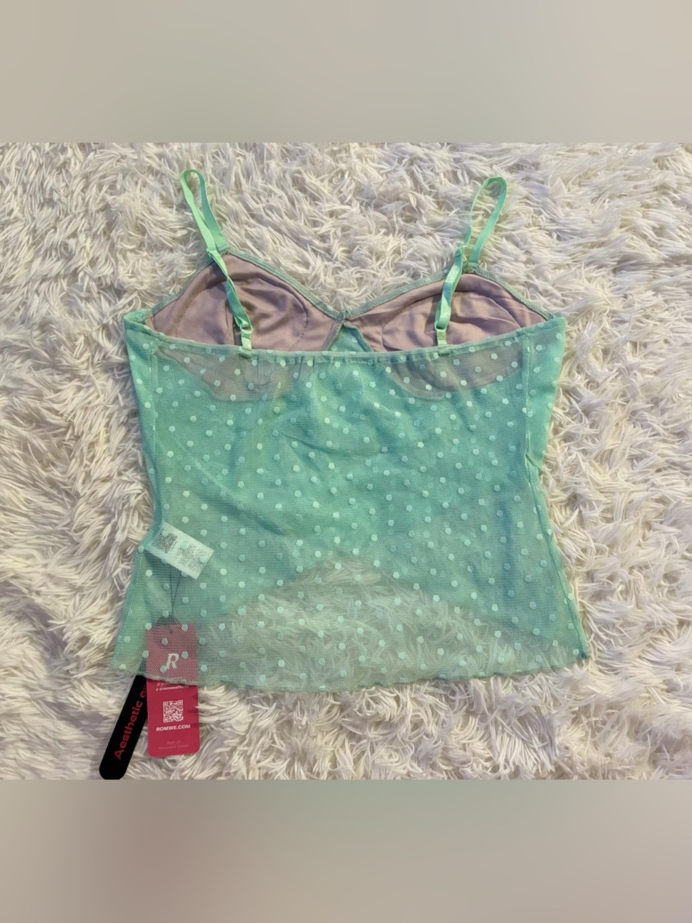 NEW Mermaid Siren Fairycore Festival Rave Y2K Mesh Sheer Sequin Seashell Top L - Picture 6 of 10